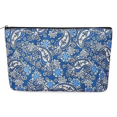 Empty Mahjong Tiles Bag,Suitable for 1.2 "(30mm) standard size American mahjong tiles,Thickened Blue Printed Bag (Case Only)