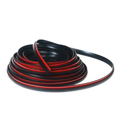 Fender Flare Seal Gasket & Edge Trim - Rubber Seal for Car & Truck Wheel Wells, Bonds with Automotive-Grade Adhesive Tape, T-Style, 18' Length