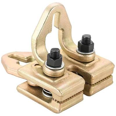 Professional 5 Ton Auto Body Repair Clamp Kit | Heavy Duty Right Angle Multi Hook Point Pull Clamp for Precision Dent Pulling and Frame Straightening, Gold Back Clamp Puller