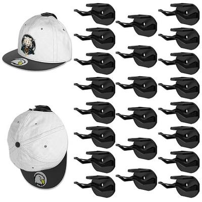 Niunuerga 22 Pack Adhesive Hat Hooks for Wall, Super Strong Hat Rack for Baseball Caps, Hat Organizer Display for Home Decor, Hat Hangers Holder for Wall, Door, Closet, No Drilling (Black)