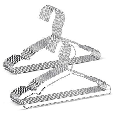 20 Pack Silver Stainless Steel Kids Hangers, Space-Saving Non-Slip, Perfect for Baby, Toddler & Kids' Clothes