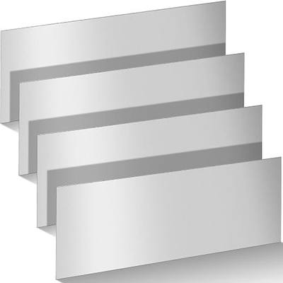 Yaocom 4 Pcs 18 Gauge Mild Sheet Metal Steel 24 x 12 Inch Cold Rolled 0.05 Inch (1.2mm) Thick Weldable Carbon Steel Plate Square Panels for Auto Body Outside Industrial DIY Projects Weld Accessories