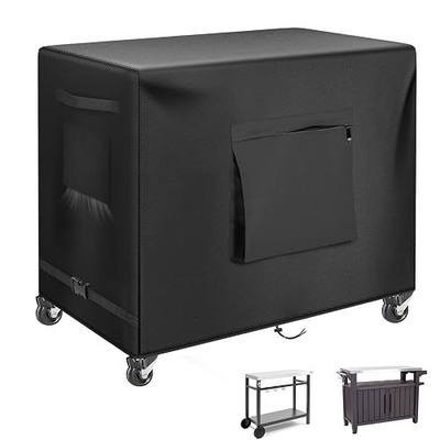36 Inch Porch Shield Outdoor Prep Table Cover - Heavy Duty Waterproof Cover | Unity Small Portable Table Compatible with Storage Cabinet, Three-Shelf Movable Food Prep and Work Car - 36"L x 24"W x 35"H