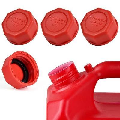 Gas Can Cap, Gas Can Cap Replacement (4 kits-Red), for popular brands such as Blitz, Briggs Stratton, Eagle, Essence, Gott, Igloo, Midwest, Rubbermaid, Scepter and GARAGE BOSS