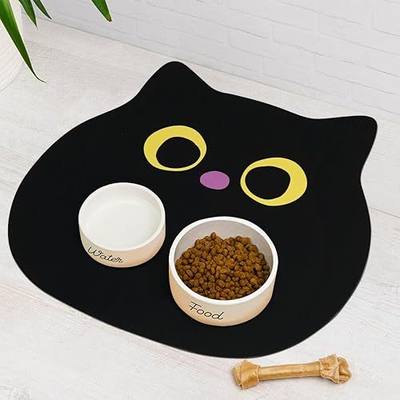 Non Slip Absorbent Cat Mat, Dog Food Mat - Eco-Friendly Pet Supplies 17"X19"