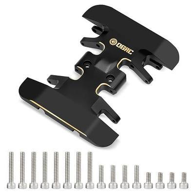 OGRC 32g Brass Skid Plate Center Weights for 1/24 Axial SCX24 Upgrade Parts | Guard Plates Design, Black Coating, Heavy-duty Brass Transmission Mount