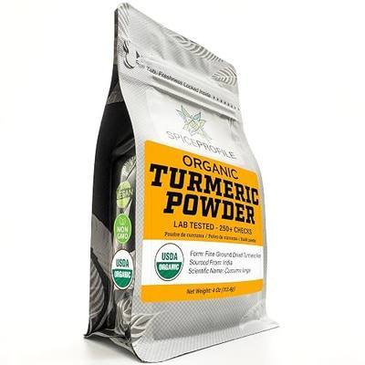 Spice Profile Organic Turmeric Powder | 4 oz | Lab Tested