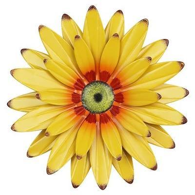 hogardeck Sunflower Decor 11" Metal Flower Wall Decor for Indoor Outdoor, Sunflower Kitchen Decor Floral Metal Wall Art, Sunflower Wall Decor for Bathroom, Living Room, Porch, Garden, Yard, Backyard