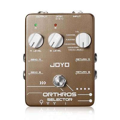 JOYO Dual Effects Line Selector Guitar Pedal, 6-Mode A/B Switcher with Independent Volume Control, Bypass (ORTHROS SELECTOR JF-24)