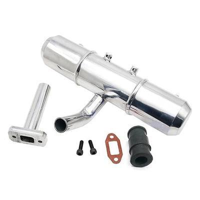 FLMLF Aluminium Twin Exhaust Tuned Pipe | for 1/5 Rc HPI ROFUN King Motor ROVAN BAJA 5B 5T 5SC SS Monster Truck Buggy