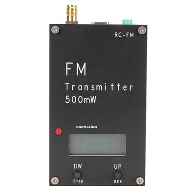Digital FM Transmitter Module, 2000M 500mW FM Stereo Transmitter with LCD Screen, Stereo Sound, 3.5mm Connector, USB C Port, for Small FM Radio Station