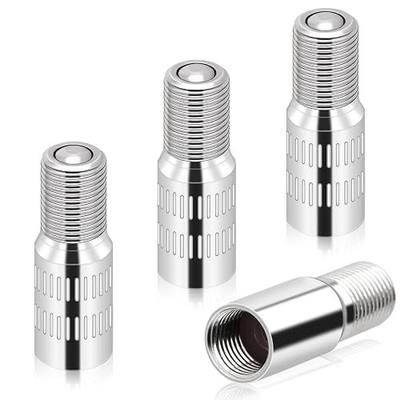 4 Pcs Valve Caps Stem Extension 27mm Tire Valve Extenders Brass Tire Stem Extension Wheel Tire Cap Extender Adapter for Car Motorcycle Truck