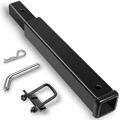 18 inch Hitch Extender, Trailer Hitch Extension for 2-Inch Receiver | 3,500 Lbs,Black, Boat Trailer Extension with Anti Rattle Hitch Tightener Rack/Trailer/Truck/Cargo Carriers