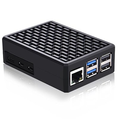 GeeekPi Aluminum Case for Raspberry Pi 5, Armor Case with Cooling Column and Thermal Pads for Raspberry Pi 5 2GB/4GB/8GB/16GB