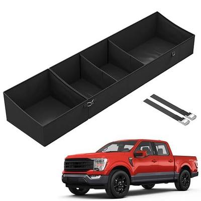 Foldable Under Seat Storage Box for Ford F-150 2017-2025 and F-250/F-350/F-450/F-550 Super Duty | Crew Cab |FOR Ford F150 Accessories Truck bed Underseat Storage Organizer