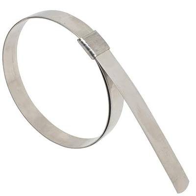 5/8" W x 0.025" Th x 4" Di (25 Pack) Center Punch Clamp band hose clamps 201 stainless steel