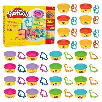 Play-Doh Party Favor Pack, Bulk 24 Pack of Modeling Compound with Cutters, Classroom Supplies for Arts & Crafts, Birthday Gifts & Prize Toys for Kids, Ages 3+ (Amazon Exclusive)