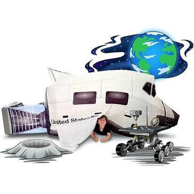 AirFort Inflatable Fort for Kids, Builds in 30 Sec, Play Tent Age 3+ (Space Shuttle)