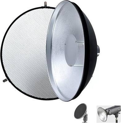 Godox Beauty Dish Photography AD-S3 Reflector for AD200PRO, AD360II Flash - Honeycomb Cover Included | Max. Diameter 305mm, Weight 310g