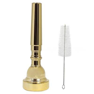 Gold Plated Metal Trumpet Mouthpiece, 7C Gold - For Beginners and Professionals, Trumpet Accessories.…
