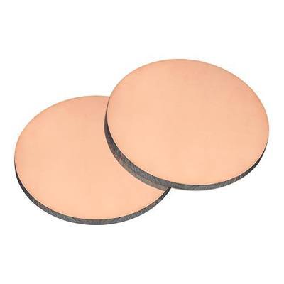 uxcell Pure Copper Sheet, 2pcs 2" x 0.1" 10 Gauge T2 Copper Metal Round Plate for Crafts, Electrical Repairs