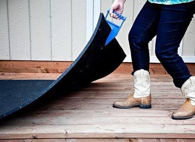 Original EZGrip Mat Movers - Proudly Made in The USA - Designed to Make Moving Heavy Stall Mats Easier, Single Mover