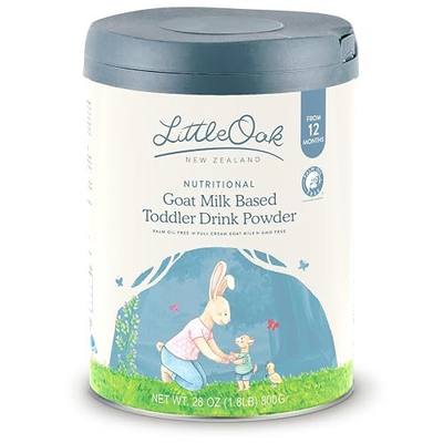 LittleOak Natural Goat Milk, Toddler Drink, 12 Months+, 28oz (800gm) Tin