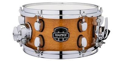 Mapex MPX Maple/Poplar Hybrid Shell Side Snare Drum, 10 in. X 5.5 in., Transparent Natural