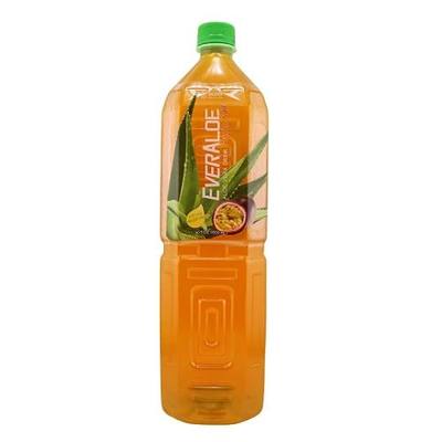 EverAloe Passion Fruit Aloe Vera Drink (Pack of 1) – Real Aloe Pulp, Vegan & Gluten-Free, Refreshing Aloe Vera Juice with Natural Tropical Flavor – 16 fl oz Bottle