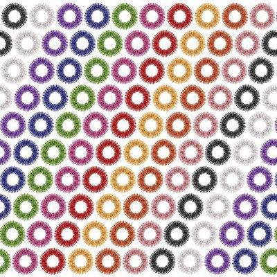 100 PCS Spiky Sensory Finger Rings, 10 Colors | Acupressure Finger Massage Ring, Silent Stress Reducer and Massager, For Teens, Adults
