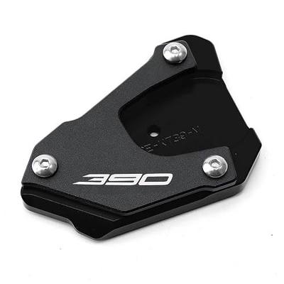 Motorcycle Kickstand Pad For 390 Adventure Enduro R SMC R Black | For 2020-2025 2026 390 adventure R 390 SMCR 390 Enduro R accessories, side stand extension, wider base prevents sinking