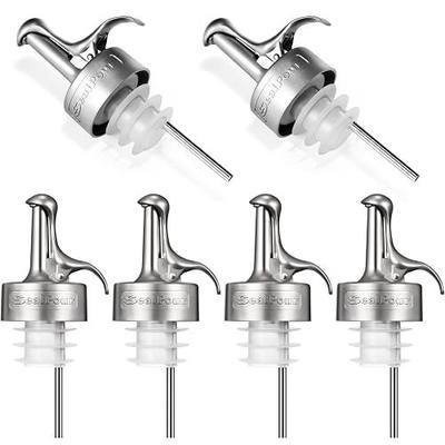 Olive Oil Spouts, Stainless Steel Pour Spout,Pour Bottle Spouts | Olive Oil Pour Spout for Dispenser, Pour Bottle Spouts, Suitable for Beverage,Vinegar and Sauce for Home Kitchen -6PCS