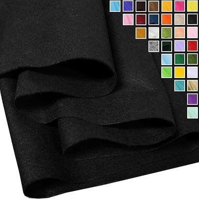 Black Felt Fabric 36" X 36"(1 Square Yard), 1.6mm Thick Soft and Durable Flexible Craft Felt by The Yard for Sewing DIY Art Craft Project Decorations | Durable Flexible Craft Nonwoven Felt by The Yard for Sewing DIY Art Projects Decoration Festival Costume