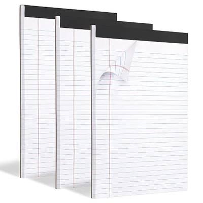 WINKIO 3 Pack Legal Pads Refills Note Pads, Writing Pads 8.5 x 11 Inches | Memo Pads Lined Writing Note Pads, Legal Pad Wide Ruled Lined Pads Legal Rule for School Office(30 Sheet per Pads)