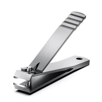 Heavy Duty Straight Blade Nail Clippers for Thick Toenails, Professional Stainless Steel Fingernail Toenail Clippers Trimmers - Thick Wide Jaw Toe Nail Clippings for Seniors, Men & Women - Silver