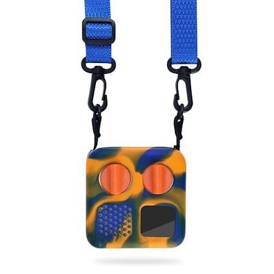 Travel Jacket for Yoto Mini 2024, with Lanyard, Blue/Orange | Silicone Cover, Only Compatible with Yoto Mini, Easy-Fit and Access, Shock-Resistant, Portable Shoulder Strap, Tie Dye Colors