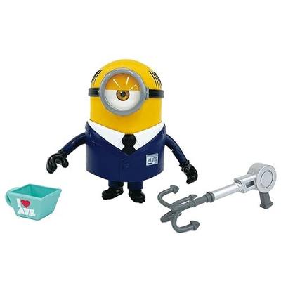 Minions Despicable Me 4 Deluxe Figure, AVL Agent Mel, 5.5-Inch | Highly detailed collectible in display box, 2 movie accessories; Minions toy for collectors and fans