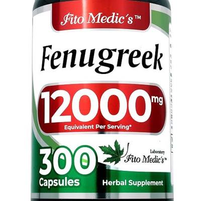 FITO MEDIC'S Lab Fenugreek Seed Supplement, 300 Capsules, Herbal Formula