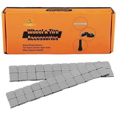 1/4 OZ Adhesive Wheel Weights,Grey1/4 OZ Stick-on Adhesive Tape,A Box of 24 Strip,12 Segments per Strip(72 Oz/Pack)