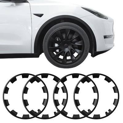 BASENOR 2024-2020 Tesla Model Y 20 Inch Wheel Rim Protector ABS Rim Guard Rim Hubcap Cover (Proprietary Design) Car Protection Tire Trim Rings for Model Y Exterior Accessories