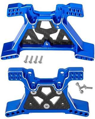 RC Shock Towers Upgrades Part for 1/10 Slash 4x4 (VXL),Alloy Front and Rear Shock Towers,Navy Blue