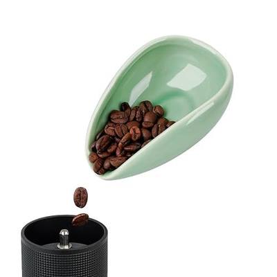 watchget Ceramic Coffee Dosing Cup & Tea Storage Tray, Cyan | Single Dose Measuring Container for Coffee Beans & Loose Leaf Tea Dosing Vessel; Hold 20-25g Coffee Beans