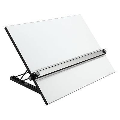Acurit Multi-Angled 20"x26" PXB Drawing Board with Parallel Motion Bar | Portable Tabletop Workspace for Architects & Engineers. Laminated Surface with Ruler for Drawing, Drafting & Painting