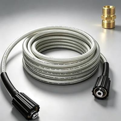 25ft Pressure Washer Hose for Ryobi Power Washer Replacement Part#308835065 | Anti-Kink Braided Pressure Hose Fits RY141600, RY141612, RY141812G, RY14122 & RY141900 Pressure Washers