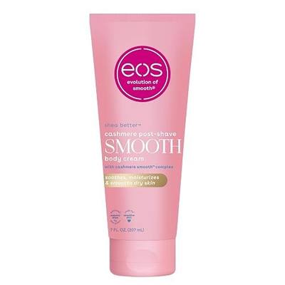 eos Cashmere Skin Collection Post-Shave Smooth Body Cream- Vanilla Cashmere, 72-Hour Hydration, Nourishing, Body Care, Shea Butter, 7 fl oz