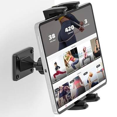 Tablet Wall Mount, 360° Swivel iPad Holder Stand for 4.7-12.9" Device | Wall-Mounted Tablet Holder, Sturdy Metal Base, Universal Phone Stand for iPad, iPhone, Kindle Fire HD, Galaxy Tab, Switch