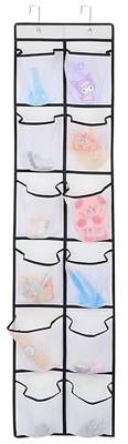GOMAJI 12 Large Pockets Over Door Hanging Shoe Organizer, White