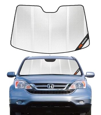 Pigenius Windshield Sun Shade for Honda CRV 2023-2026. Reflective Aluminum Film Front Window Sunshade - BLAZBLOCK