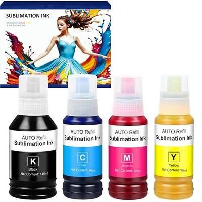Sublimation Ink for ET-15000, ET-2400, ET-2800, ET-2850, ET-2803, ET-3850, ET-2720, ET-2760, ET-2840, ET-3830, XP4100, Sublimation Heat Press Ink