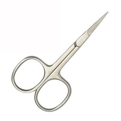 Nail Scissors Cuticle Scissors Stainless Steel Straight Beauty Scissors for Facial Hair Nail Cuticle Removal (Straight Tip)